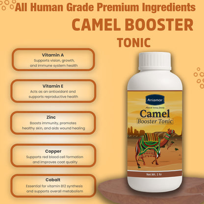 Aniamor Camel Boost Tonic – 1 Litre | Vitamins & Minerals for Camels (Vitamin A, Vitamin E, Zinc, Copper, Cobalt)