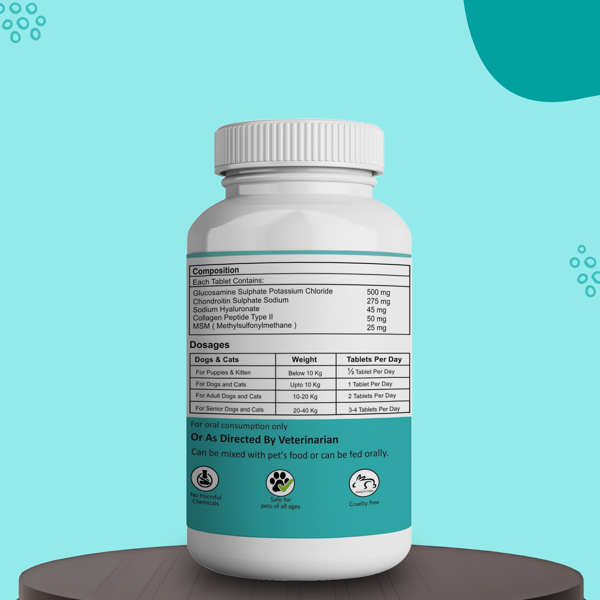 Joint care tablets Aniamor for pets and dogs