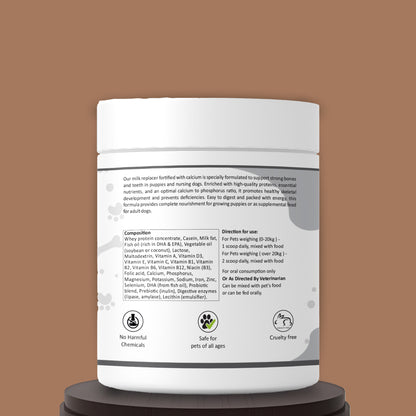 Milk replacer powder Fortified with Calcium Compositons