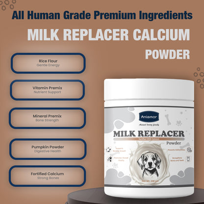 Milk replacer powder Fortified with Calcium Ingredients benefits