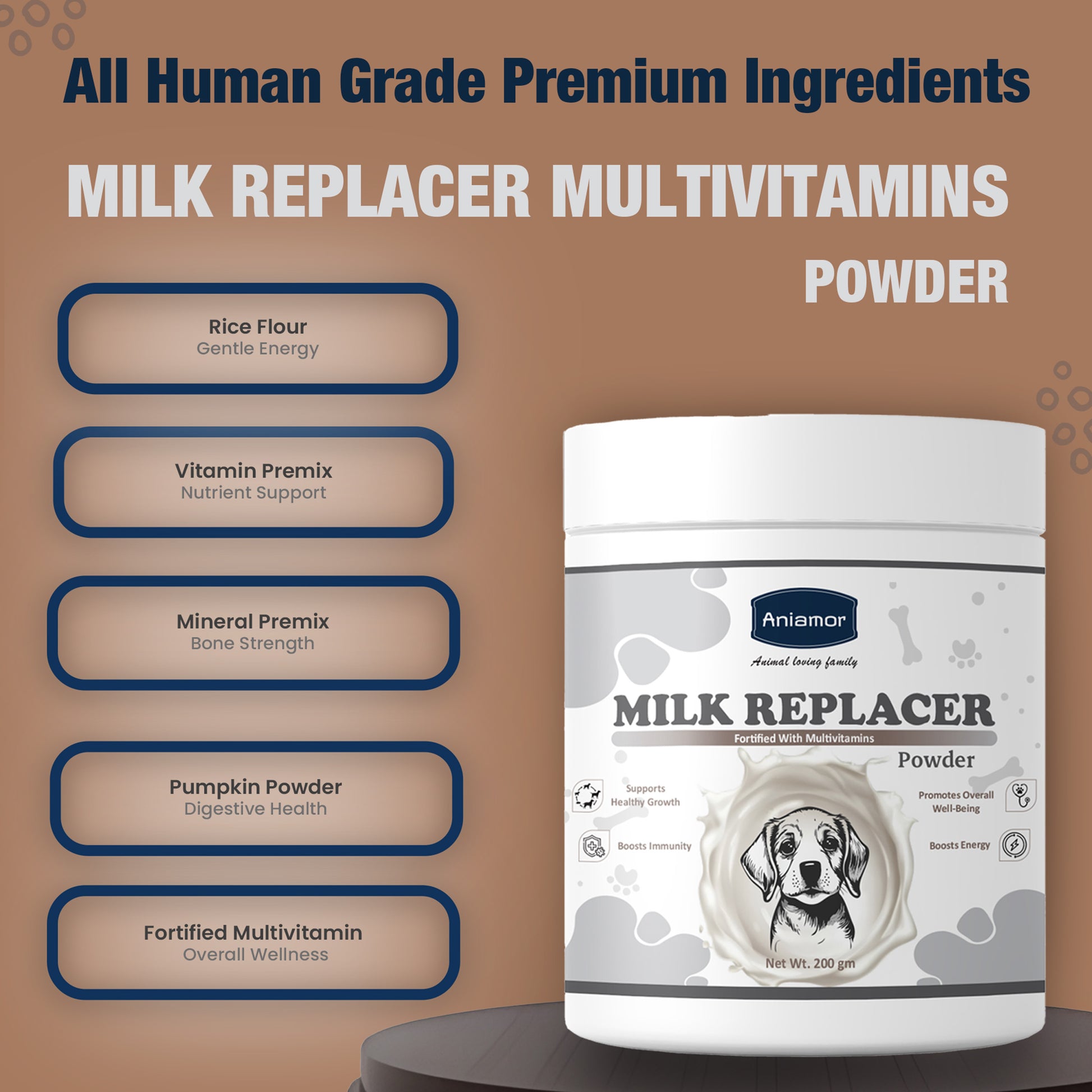 Milk Replacer powder ingredients benefits