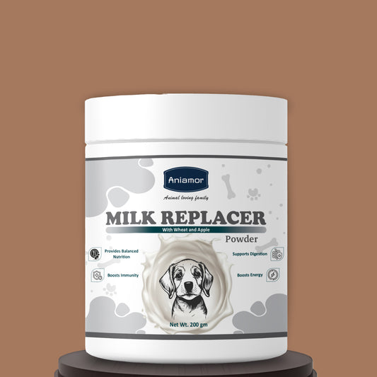 Milk Replacer powder with Wheat and Apple Aniamor For pets