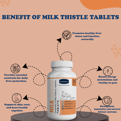 Milk thistle tablets Aniamor Benefits 