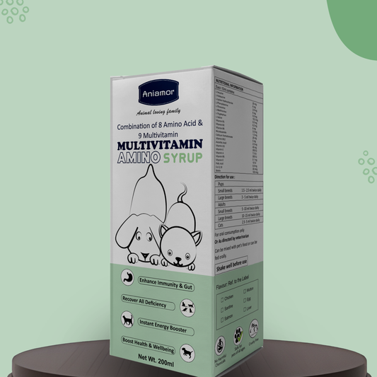 Multivitamin amino syrup for pets Aniamor Box 