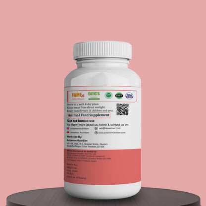 Petogut Tablet for Dogs & Cats | Enzyme complex, Probiotic blend, FOS, Inulin | Chicken Flavour | 60 Tablets | All Life Stages