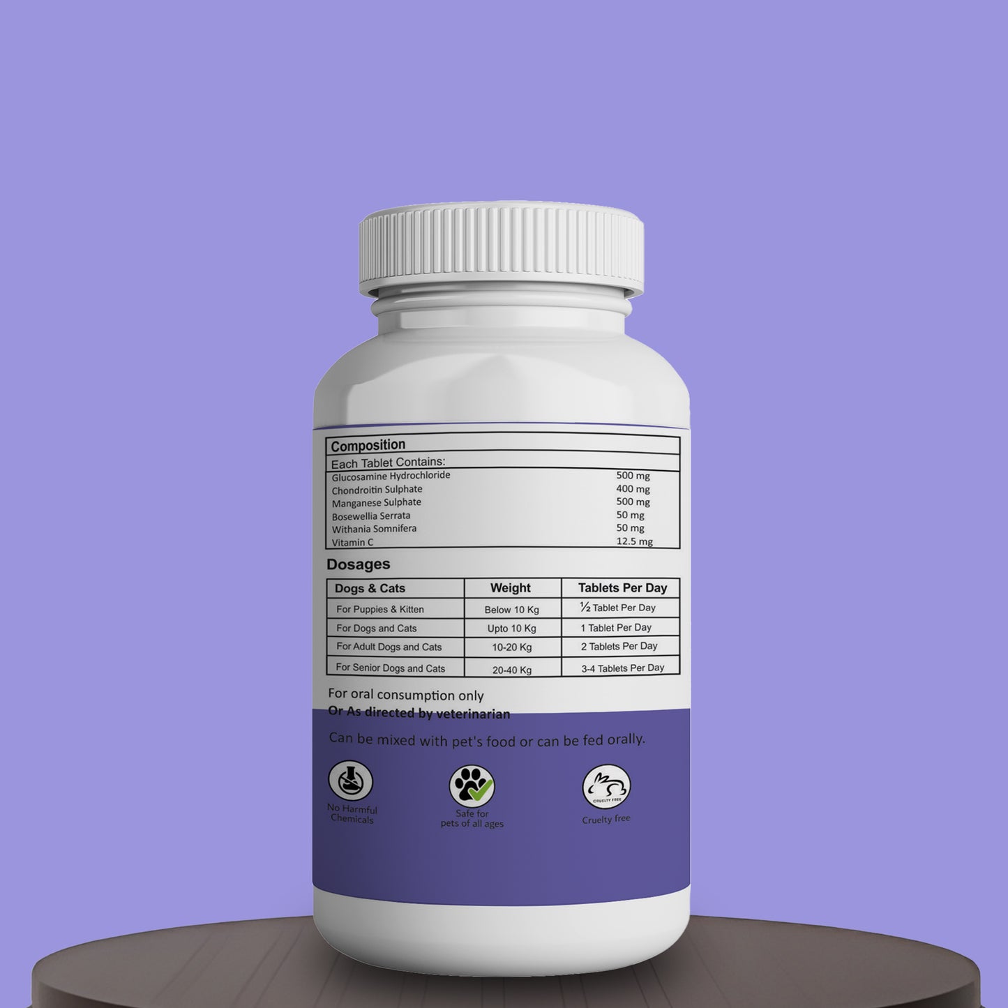 Petbone care tablets Aniamor Composition