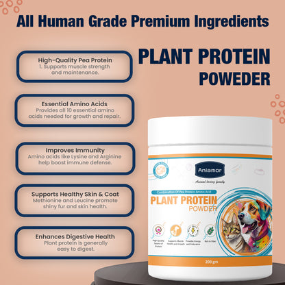 Plant protein powder Ingredients for pets