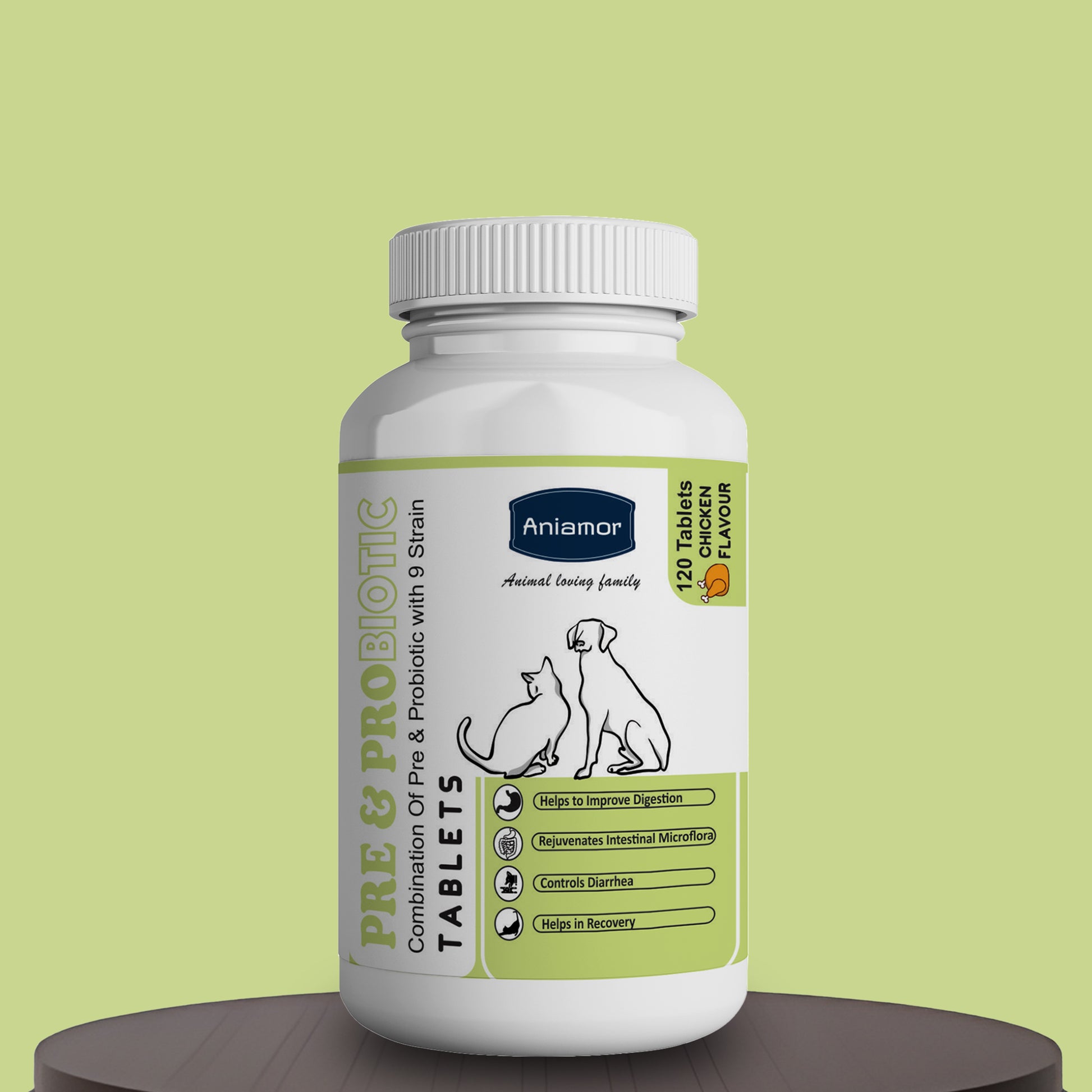 pre and probiotic tablets Aniamor for pets 
