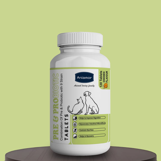 pre and probiotic tablets Aniamor for pets 