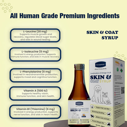 Aniamor Skin and Coat syrup ingredient benefits