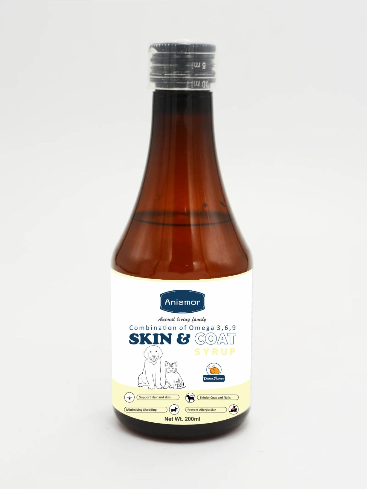 Skin and coat syrup Aniamor for pets