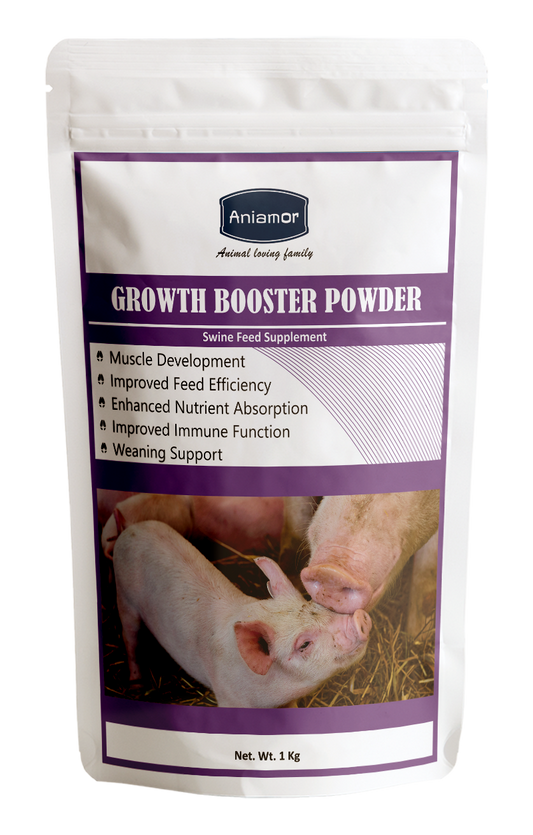 Growth boostewr powder Aniamor for swine supplement in 1kg pouch