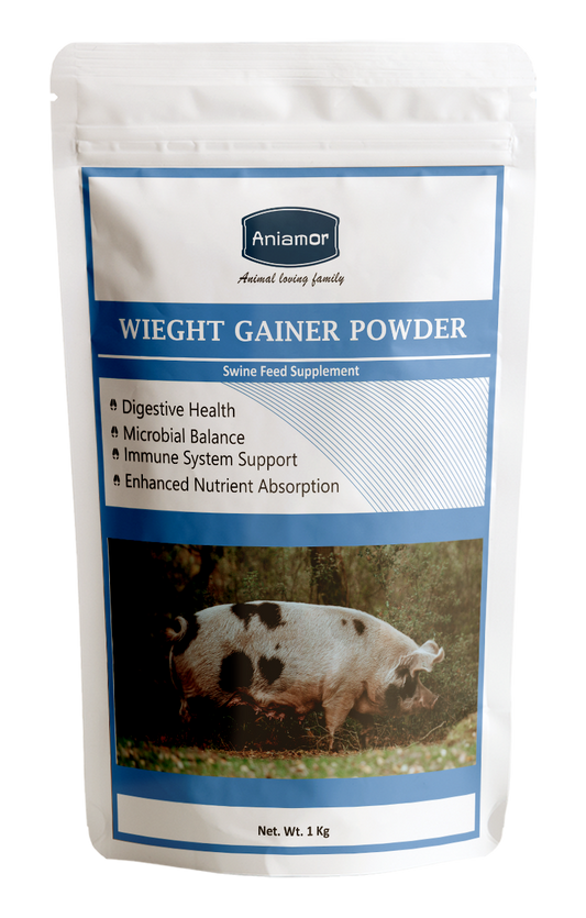 Weight gainer powder  Aniamor for swine in 1kg pouch