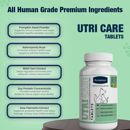 Utri care tablets Aniamor ingredients for pets 