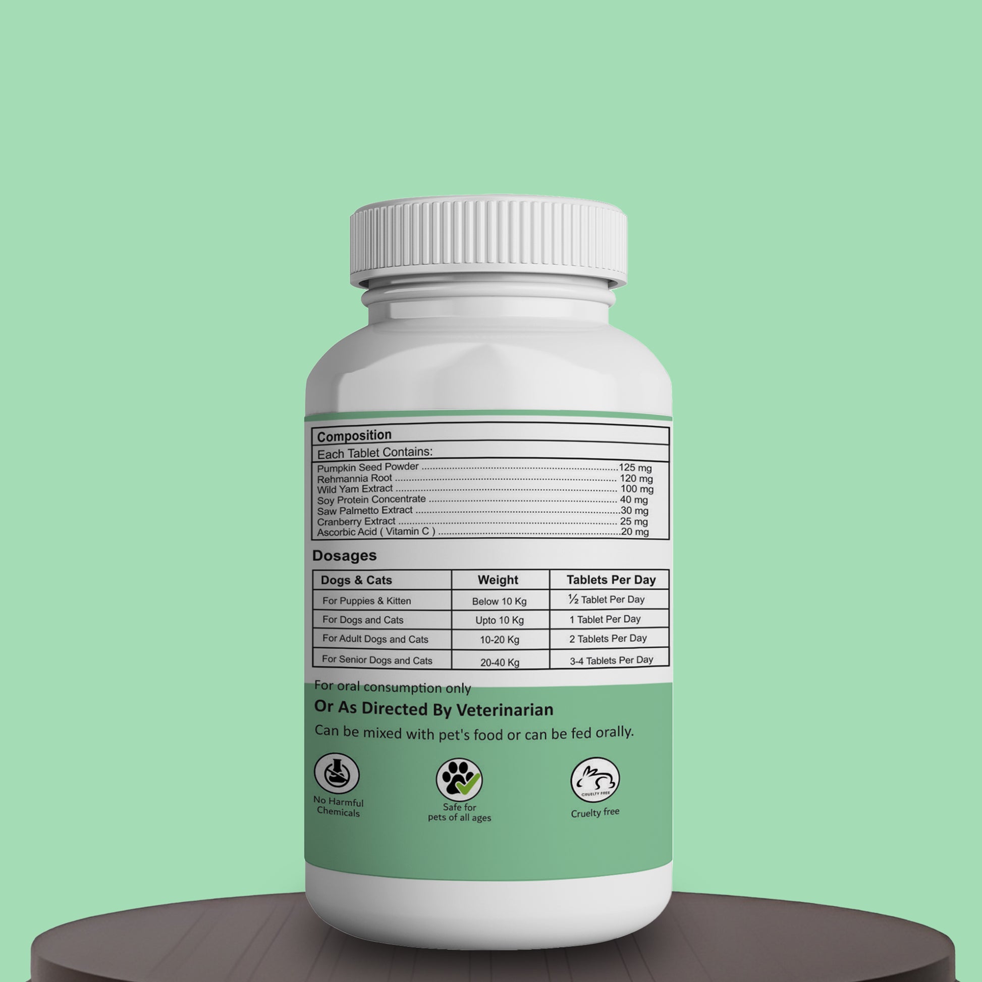 Utri care tablets Aniamor compositions