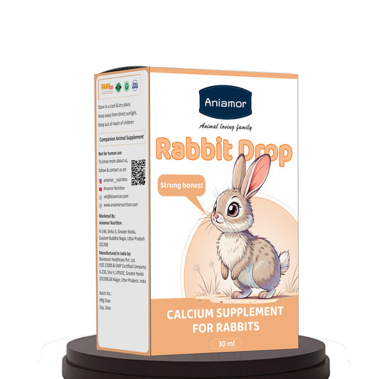 Calcium Drop for Rabbit | Calcium Gluconate,Vitamin D3 with Magnesium | 30 ml Bottle