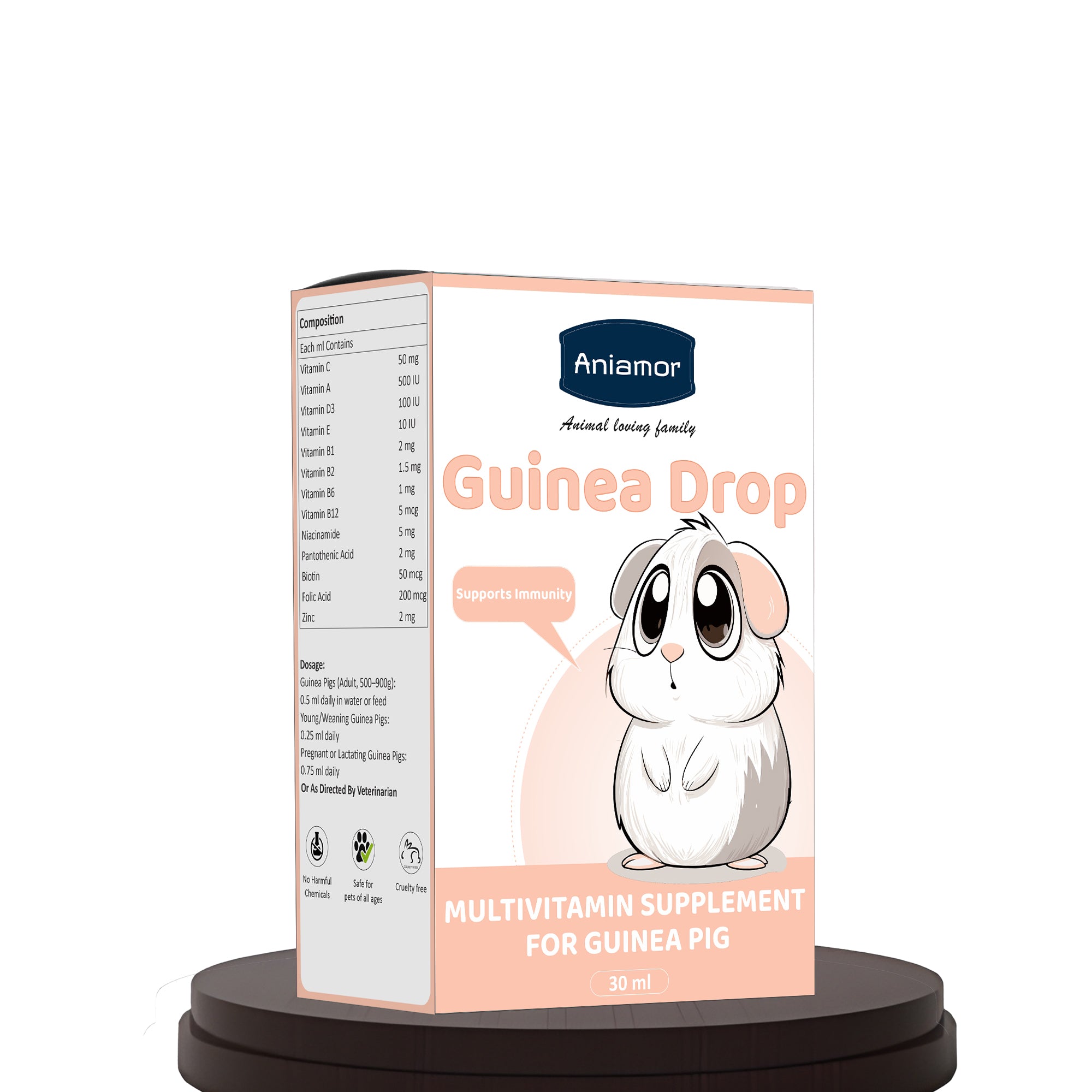 Guinea Pig Multivitamin Drops | Vitamin C, Vitamin A, Vitamin D3, Vita ...