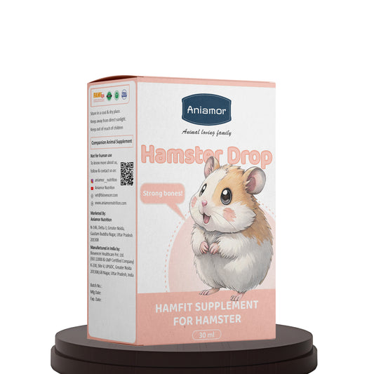 HamFit Drop for Hamsters | Multivitamin & Calcium Supplement with Taurine | 30 ml Bottle