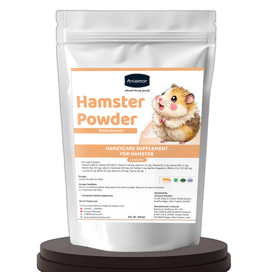 HamzyCare Powder | Multivitamin Calcium Probiotic & Amino Acid Supplement | Apple Flavoured | 200 gm