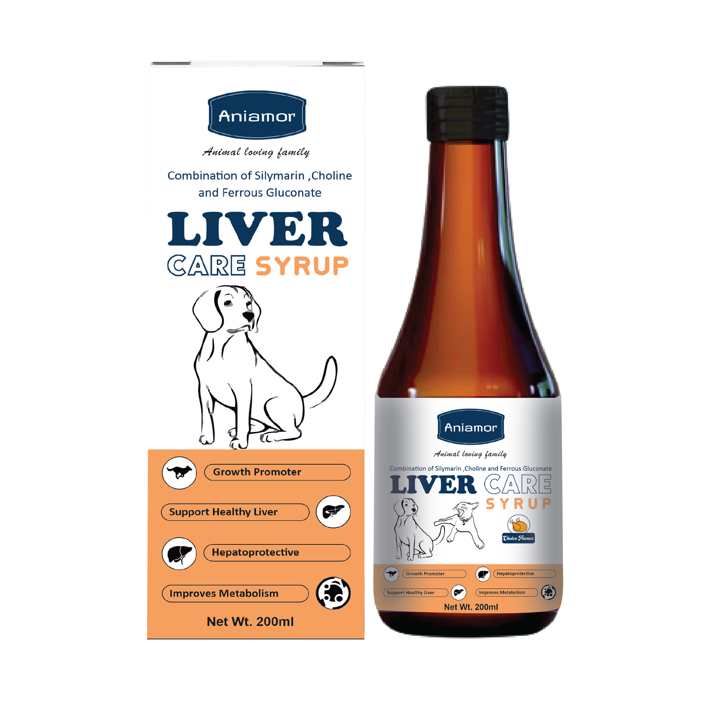 Liver care syrup-Aniamor| Silymarin Syrup| 200ml